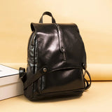 Women's PU Leather Backpack Schoolbag Casual Travel Shoulder Bag
