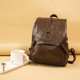 Women's PU Leather Backpack Schoolbag Casual Travel Shoulder Bag