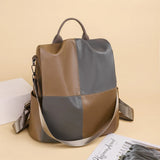 Women's Large Capacity Leather Backpack