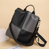 Women's Large Capacity Leather Backpack