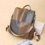 Women's Large Capacity Leather Backpack