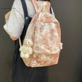 Women's Backpack Large Capacity Canvas Student School Bag