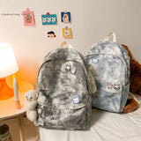 Women's Backpack Large Capacity Canvas Student School Bag