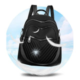 Embroidered Water Proof Cloth Fabric Large Cat Backpack for Teens