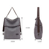 Women's Canvas Backpack Shoulder Bag Large Capacity