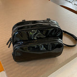 Women's Backpack PU Material High-capacity Schoolbag Slightly Waterproof