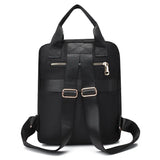 Women's Solid Travel Backpack Nylon Schoolbag for Women