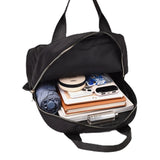 Women's Solid Travel Backpack Nylon Schoolbag for Women