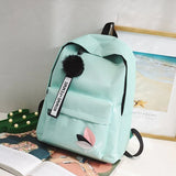 Women's Nylon Travel Shoulder Bag School Backpack