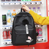 Nylon Shoulder Bag School Backpack for Women