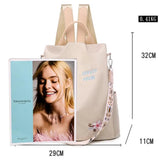 Women's Backpack Ethnic Style Embroidered Water Repellent Leisure Bag