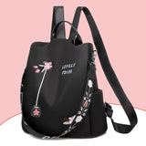 Women's Backpack Ethnic Style Embroidered Water Repellent Leisure Bag
