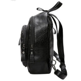 Women's Small Leather School Backpack Girl Multifunctional Shoulder Bag