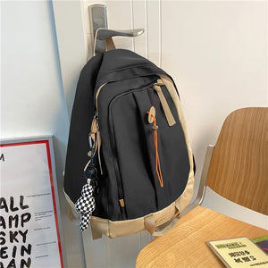 Canvas Student School Bag for Teenagers Large Capacity