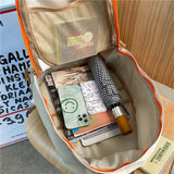 Canvas Student School Bag for Teenagers Large Capacity