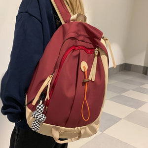 Canvas Student School Bag for Teenagers Large Capacity