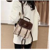 Women's Backpack Pu Leather Shoulder Crossbody Bag Tote