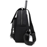 Women's Tassel Anti-theft Backpack School Bookbag Rucksack Shoulder Bag