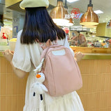 Women's Small Mini Canvas Backpack for Teen Girls