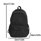 Solid Women's Backpack Multi-pocket Casual Travel Bag