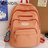 Women's Multi-pocket Casual Backpack for High School Teen