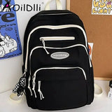 Women's Multi-pocket Casual Backpack for High School Teen