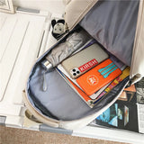 Solid Women's Backpack Casual Travel Bag High Schoolbag for Teenage Girl