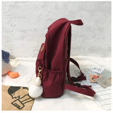 Women's Nylon Casual Backpack for Teenage Girls