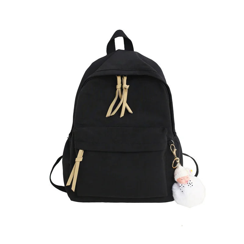 Women's Nylon Casual Backpack for Teenage Girls