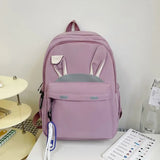 Women's Backpack Student Schoolbag Rabbit Ear Bag Options Girls' Nylo...