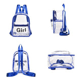 Women's Clear PVC Backpack Waterproof Transparent Bag