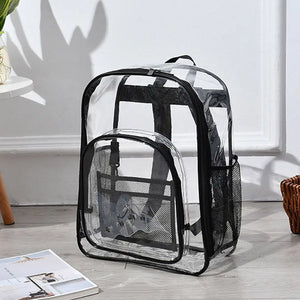 Women's Transparent Waterproof PVC Backpack Large Clear Bag