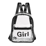 Women's Clear PVC Backpack Waterproof Transparent Bag