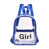 Women's Clear PVC Backpack Waterproof Transparent Bag