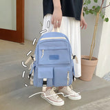 Nylon Waterproof Anti-theft School Backpack for Girls