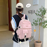 Nylon Waterproof Anti-theft School Backpack for Girls