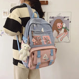 Junior School Backpack for Girls, Student Book Bag, Teen Laptop Daypack