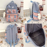 Junior School Backpack for Girls, Student Book Bag, Teen Laptop Daypack