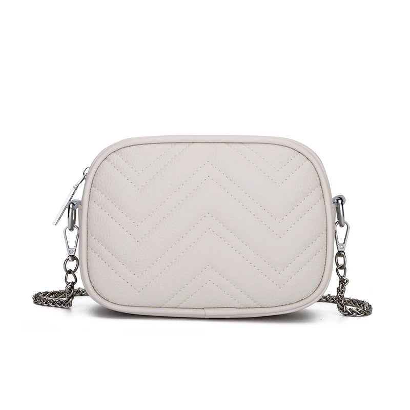 Leather Shoulder Bag Chain Small Crossbody Sac
