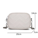 Leather Shoulder Bag Chain Small Crossbody Sac