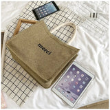 Women's Summer Shoulder Bag Literary Fan Letter Handbag