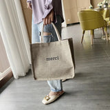 Women's Summer Shoulder Bag Literary Fan Letter Handbag