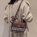 Women's Bag Thousand Bird Lattice Diagonal Cross Bag Shoulder Bag