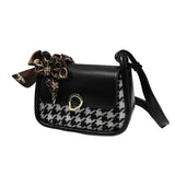 Women's Bag Thousand Bird Lattice Diagonal Cross Bag Shoulder Bag