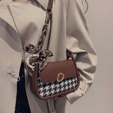 Women's Bag Thousand Bird Lattice Diagonal Cross Bag Shoulder Bag