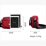Women's Nylon Crossbody Bag Solid Color Shoulder Bag