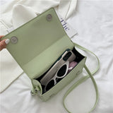 Women's Plaid Shoulder Handbag PU Leather Square Travel Messenger