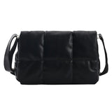 Winter Soft Cotton Embroidery Thread Messenger Bag