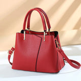 Autumn Ladies Handbag Shoulder Bag Lychee Pattern Foreign Style Women