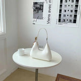 Small Zipper Handbag Women's PU Leather Shoulder Bag